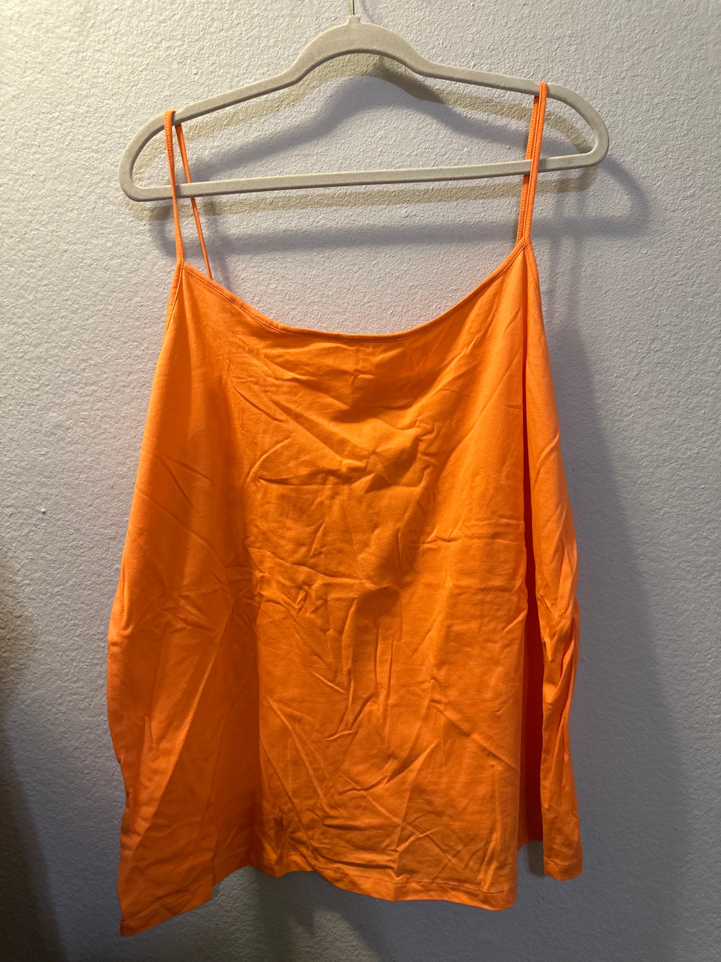 Size 4x (26/28) light orange faded glory tank top
