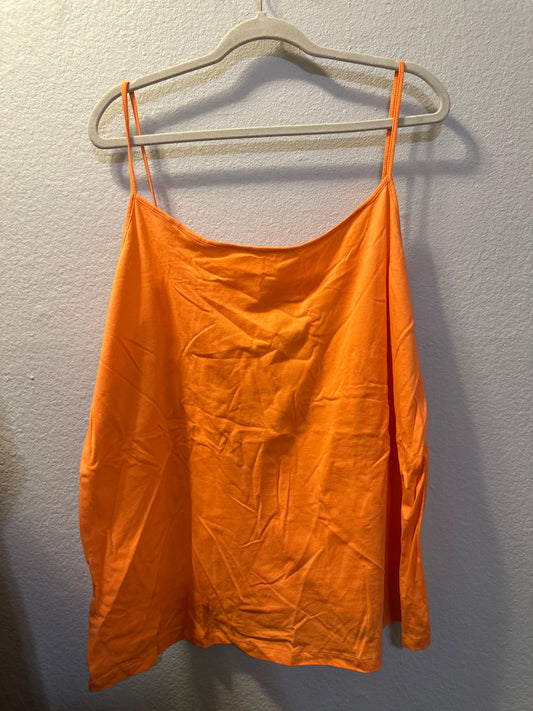 Size 4x (26/28) light orange faded glory tank top