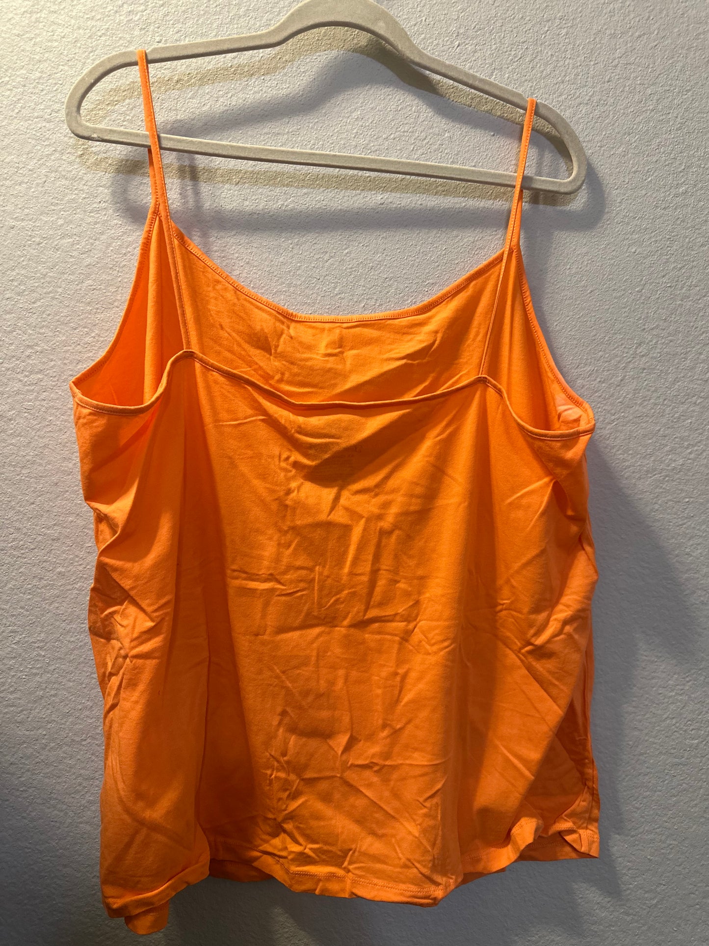Size 4x (26/28) light orange faded glory tank top