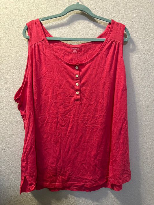 Size 3x (24/16) Lands End Pink Tank Top
